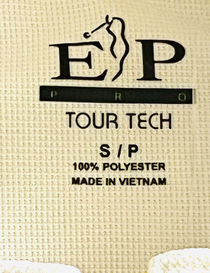 E.P Pro Tour Tech Women’s Top Sleeveless Golf Shirt Sz S White w/ Blue (13)