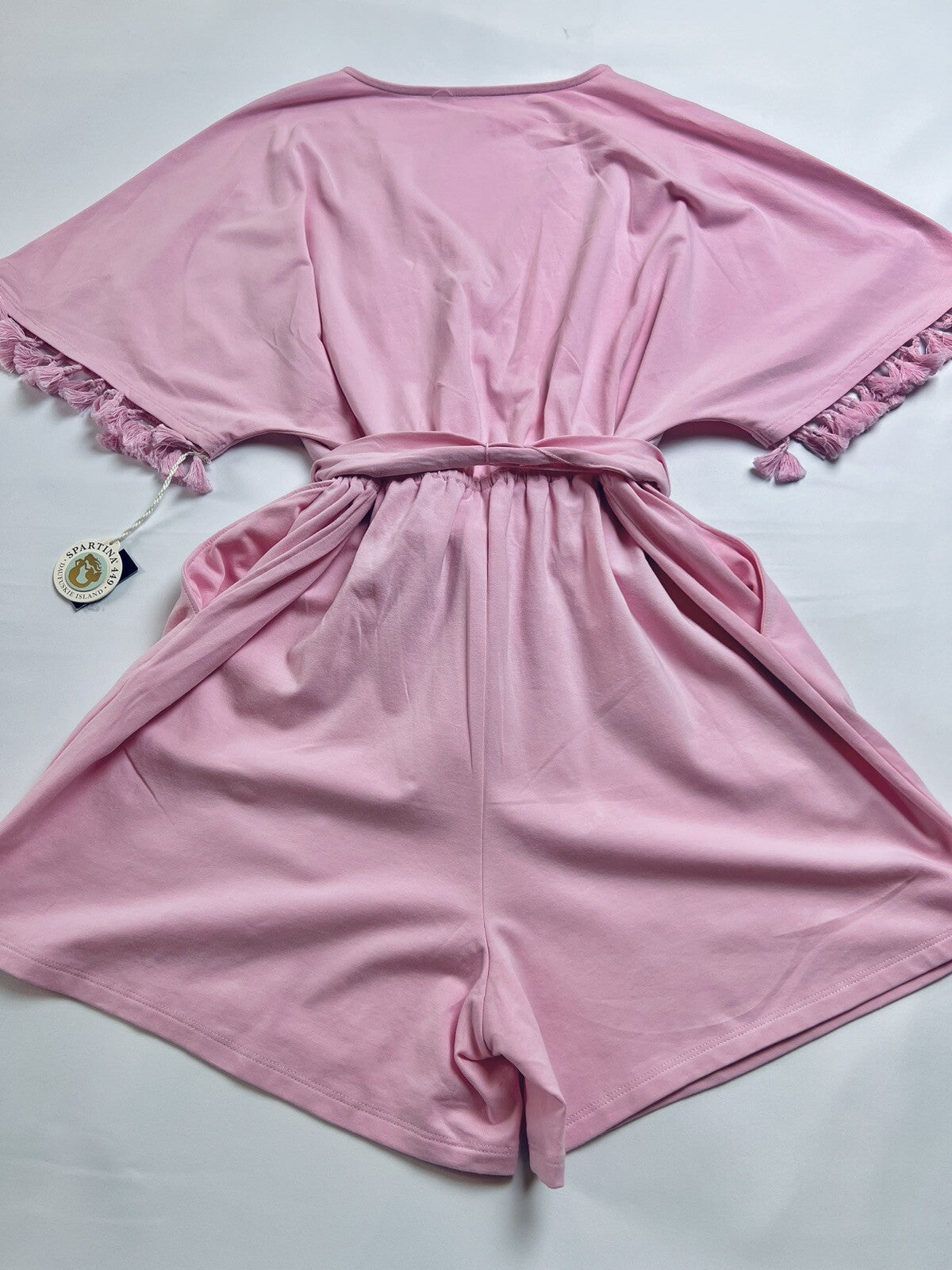 Spartina 449 Pink Shorts Jumpsuit Sz M