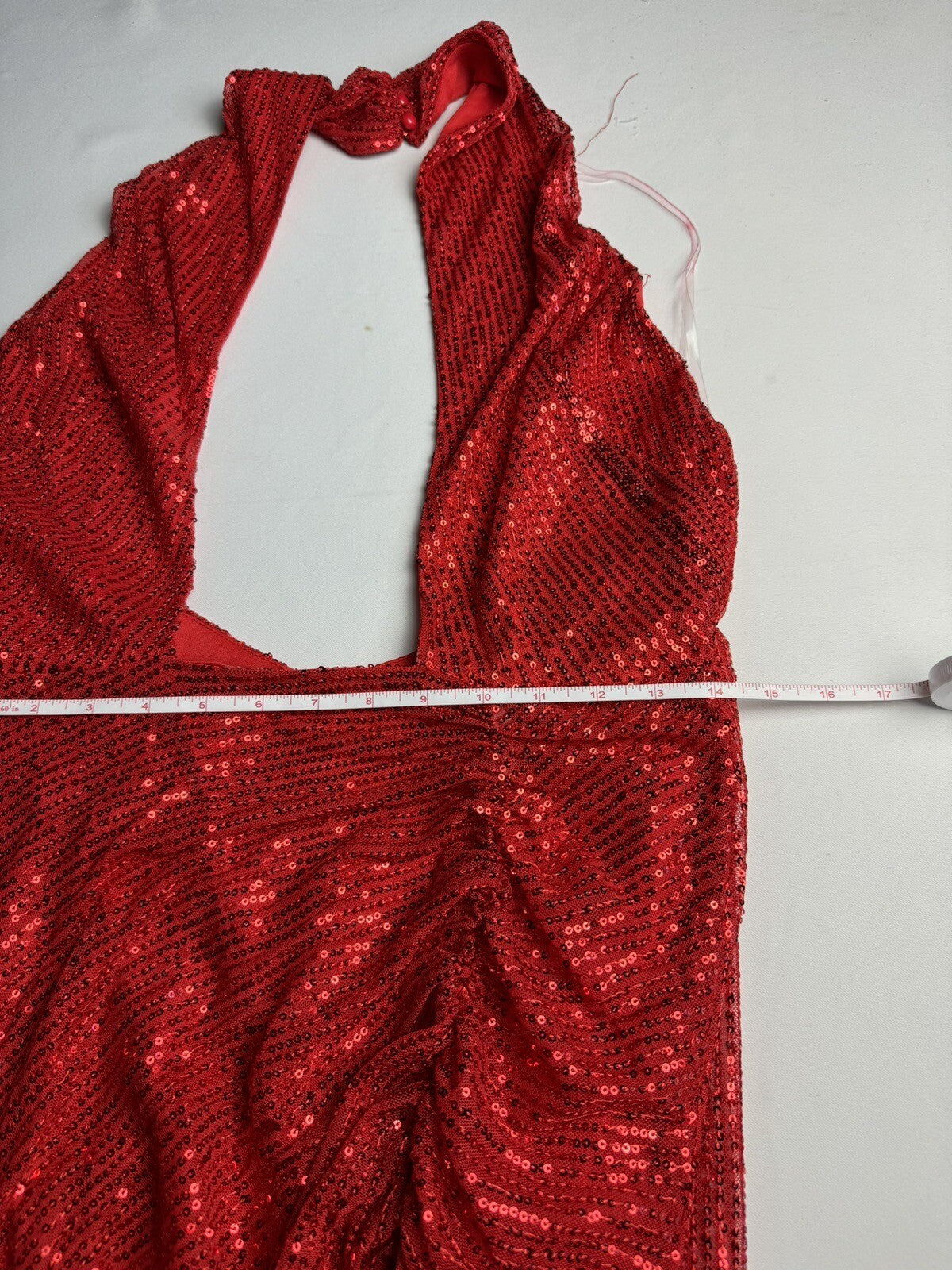 Women’s Red Sequin Dress Sz XL.   (71)