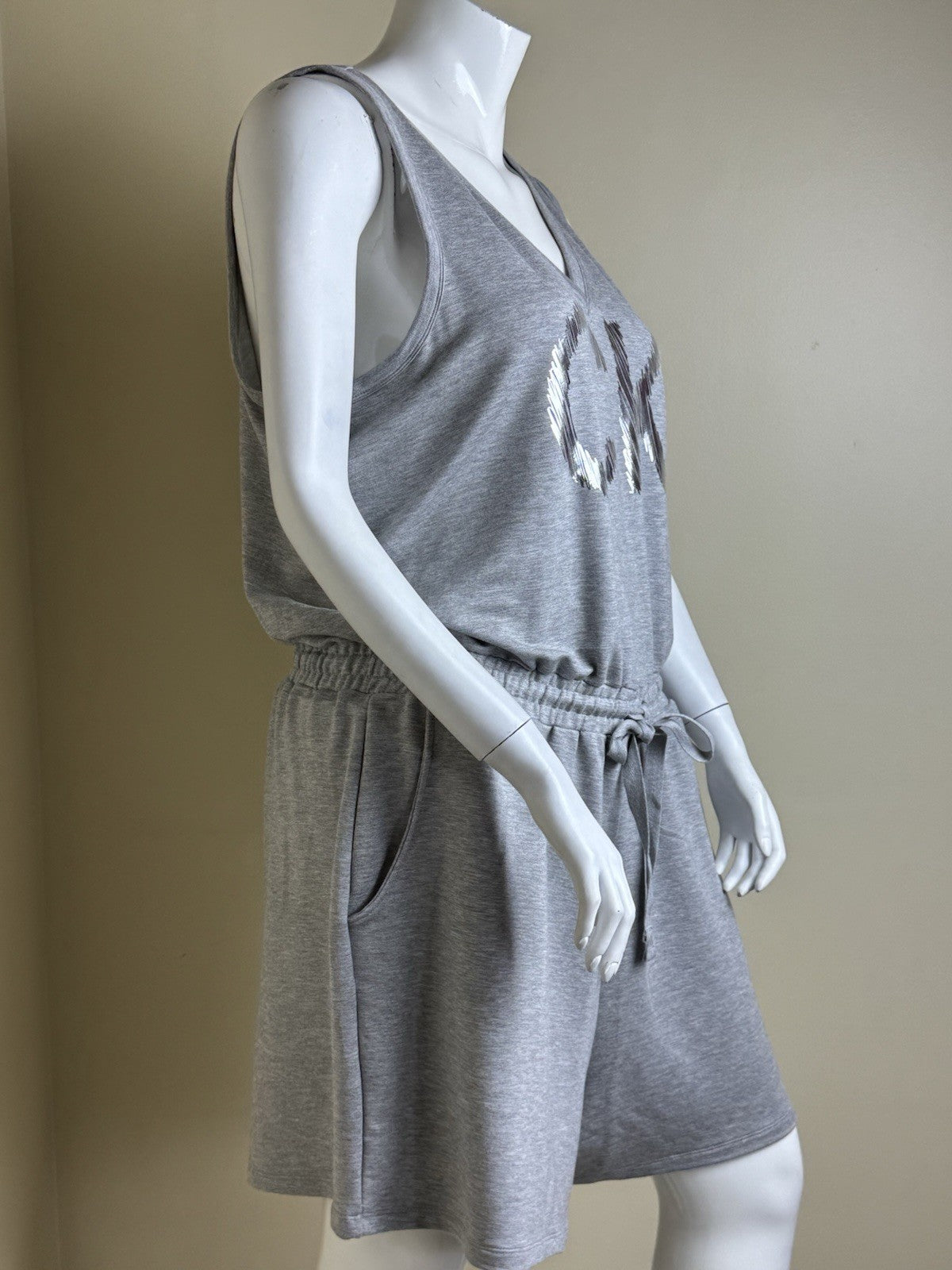 $69 Calvin Klein Logo Romper Women's Jumpsuit & Rompers One Pc Size 1X.  (B.153)