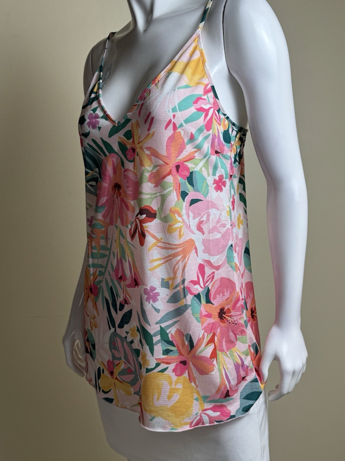 $45 HURLEY Women’s Multi Floral tank top Dress Sz S       (B.183)
