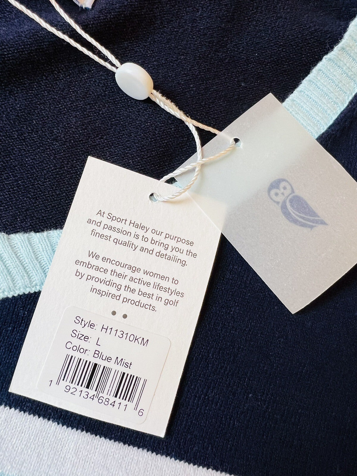 Sport Haley Women’s Long Sleeves Pullover Sweater Sz L Blue (10)