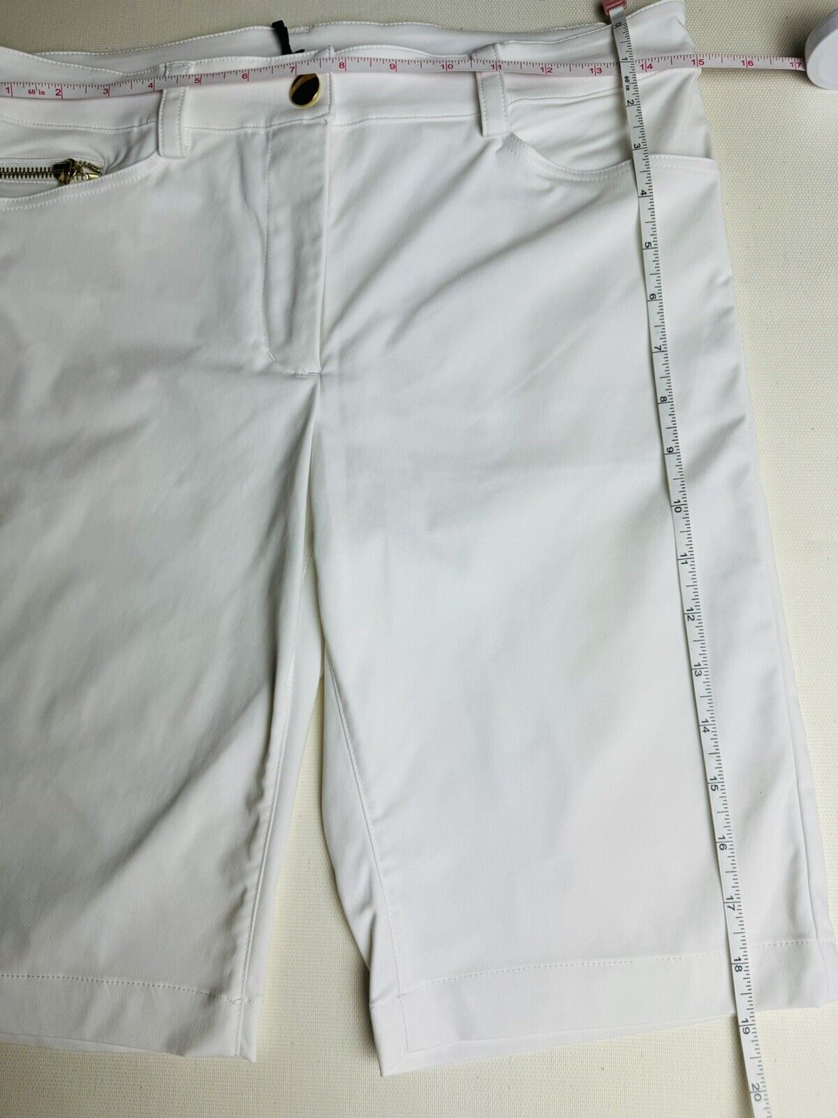 Brendratti Womens Golf Bermuda Shorts - Sz S Ital 42 White  (67)