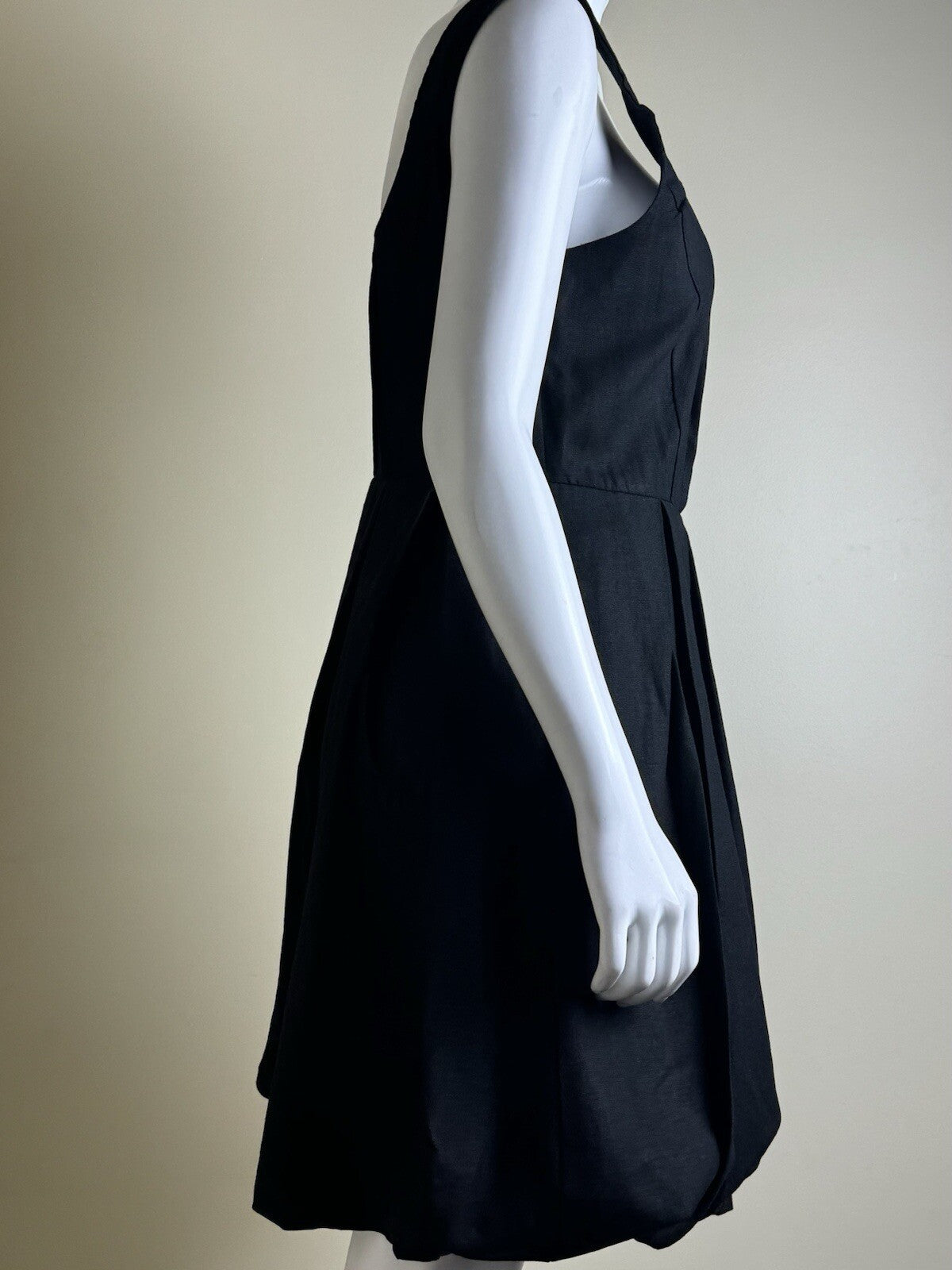 Cynthia Rowley Women’s Mini A Line Babydoll Dress Black Sz M (B.85)