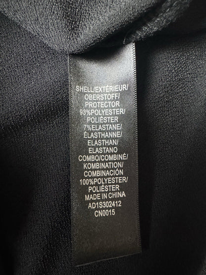 $69 Adrianna Papell Black Pearl Sleeves Blouse Sz M.   (B.143)