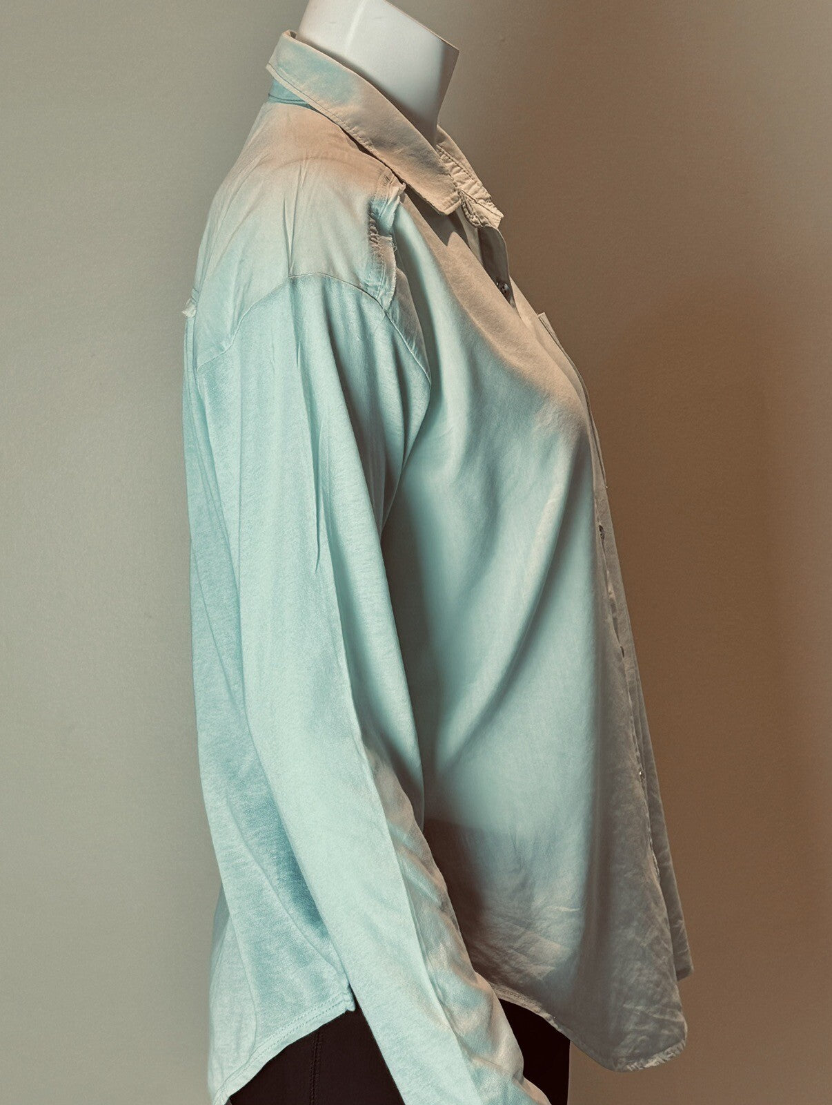 Splendid Women’s Green Long Sleeve Button-Down Shirt Sz XS. (57)