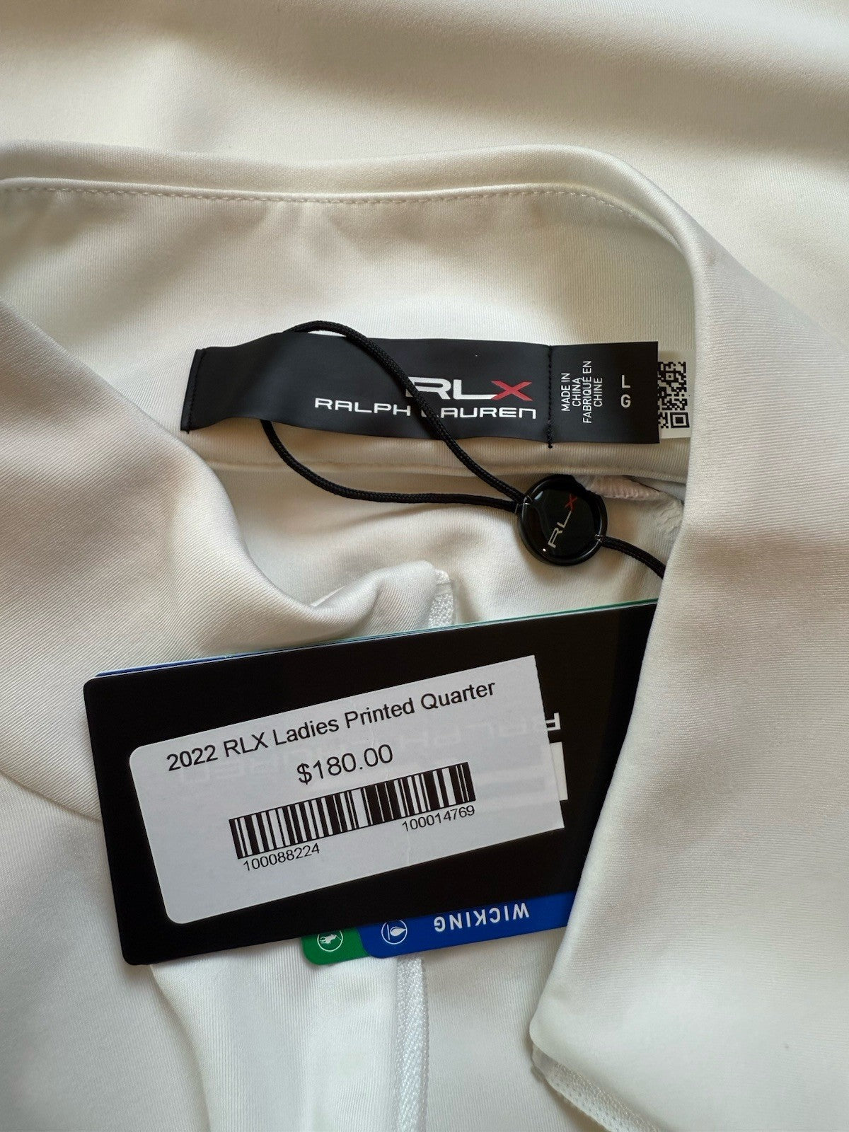 RLX Ralph Lauren Women’s Golf Polo Shirt Size L.   (B.167)