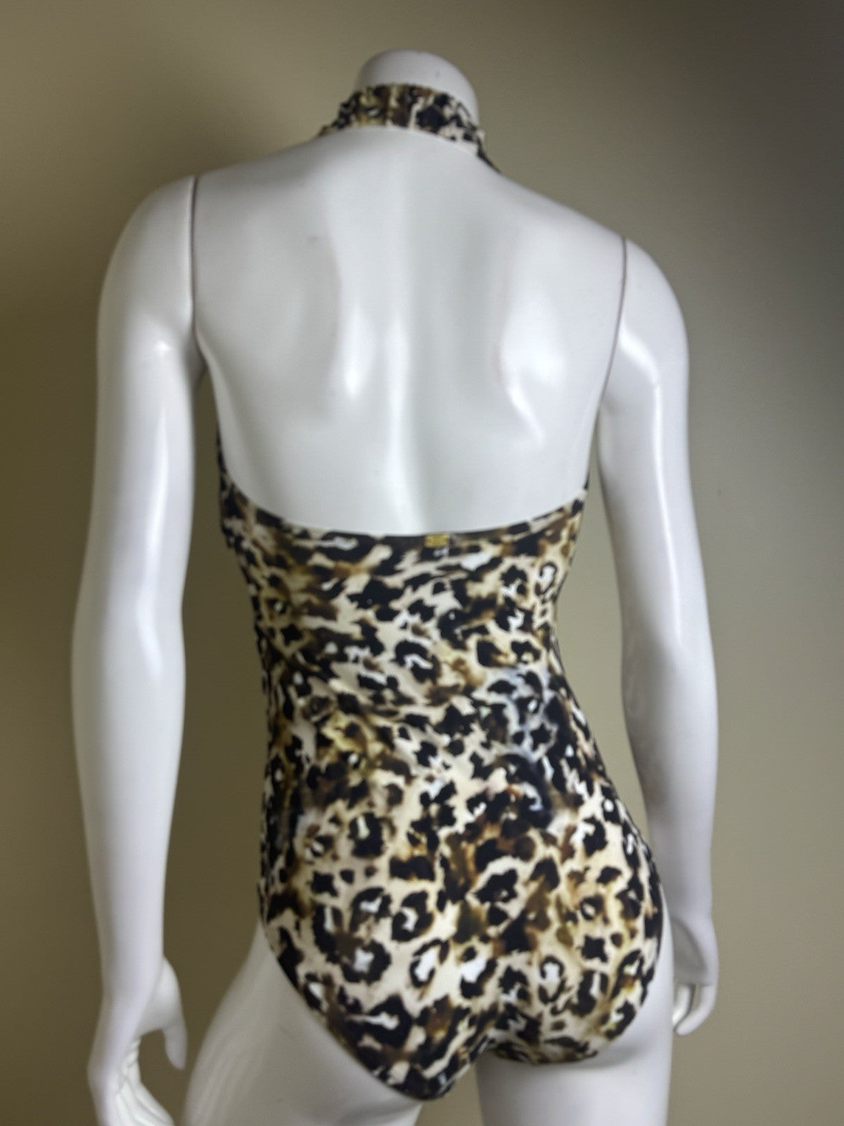 $194 Amoressa Leopard Print One Piece Swimsuit Sz 8.  (B.151)