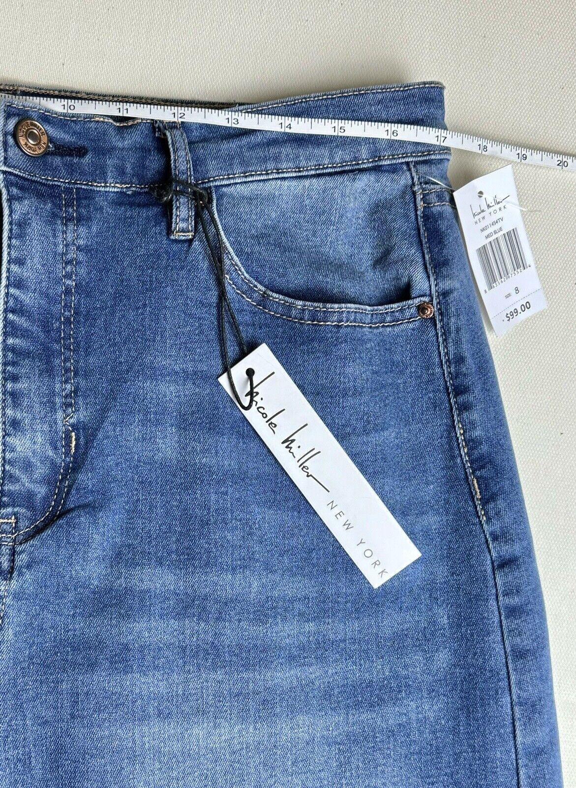 Nine West Women's Denim Jeans skirt blue size 8