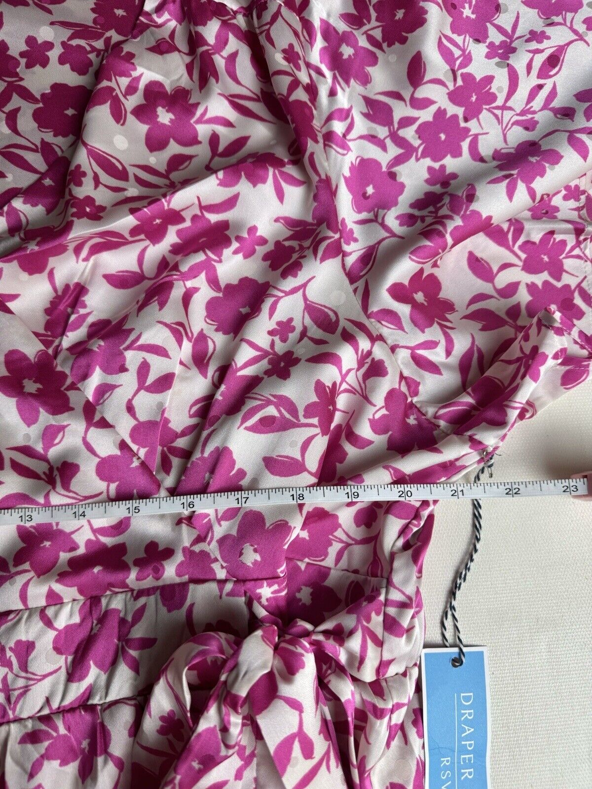 Draper James Rsvp Fuchsia White Floral Dress Sz 2X