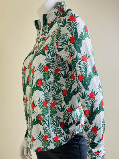 Puma Women's Floral Golf Sweatshirt Size S.   (B.110)