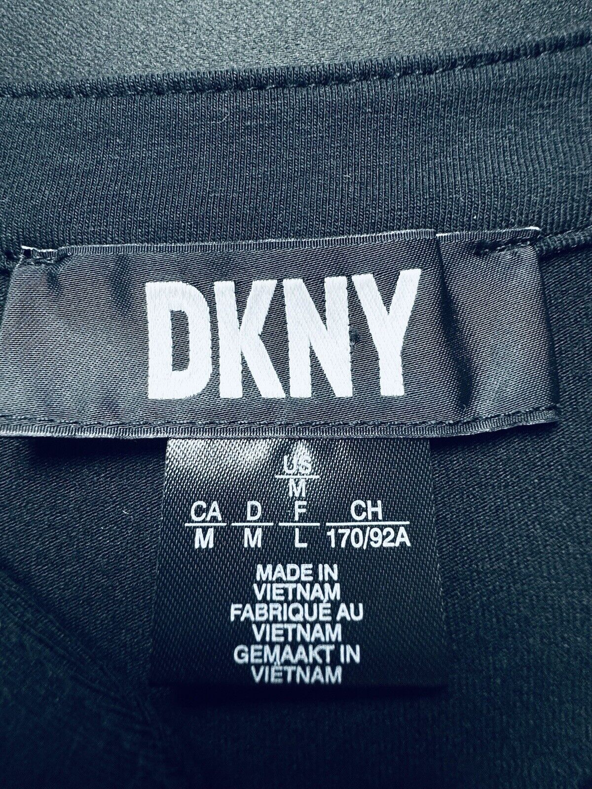 $129 DKNY Women’s Sz M Black Dress  (B.84)