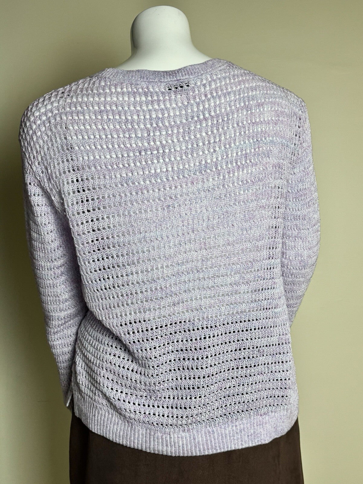 $109 Talbots Crochet Top Purple Sz XL.  (B.52)