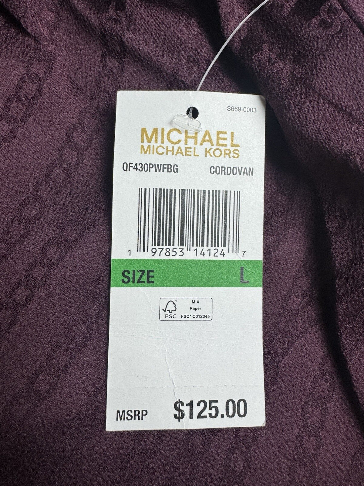 $125 Michael Kors Women’s trousers Pants Sz L  (B.139)