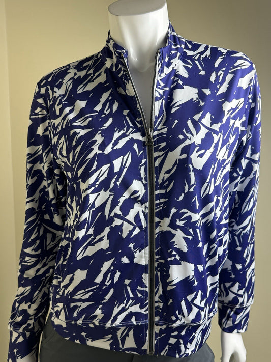 Amy Sport Women's Golf Bomber Jacket Full Zip Long Sleeve Sz S (B.111)