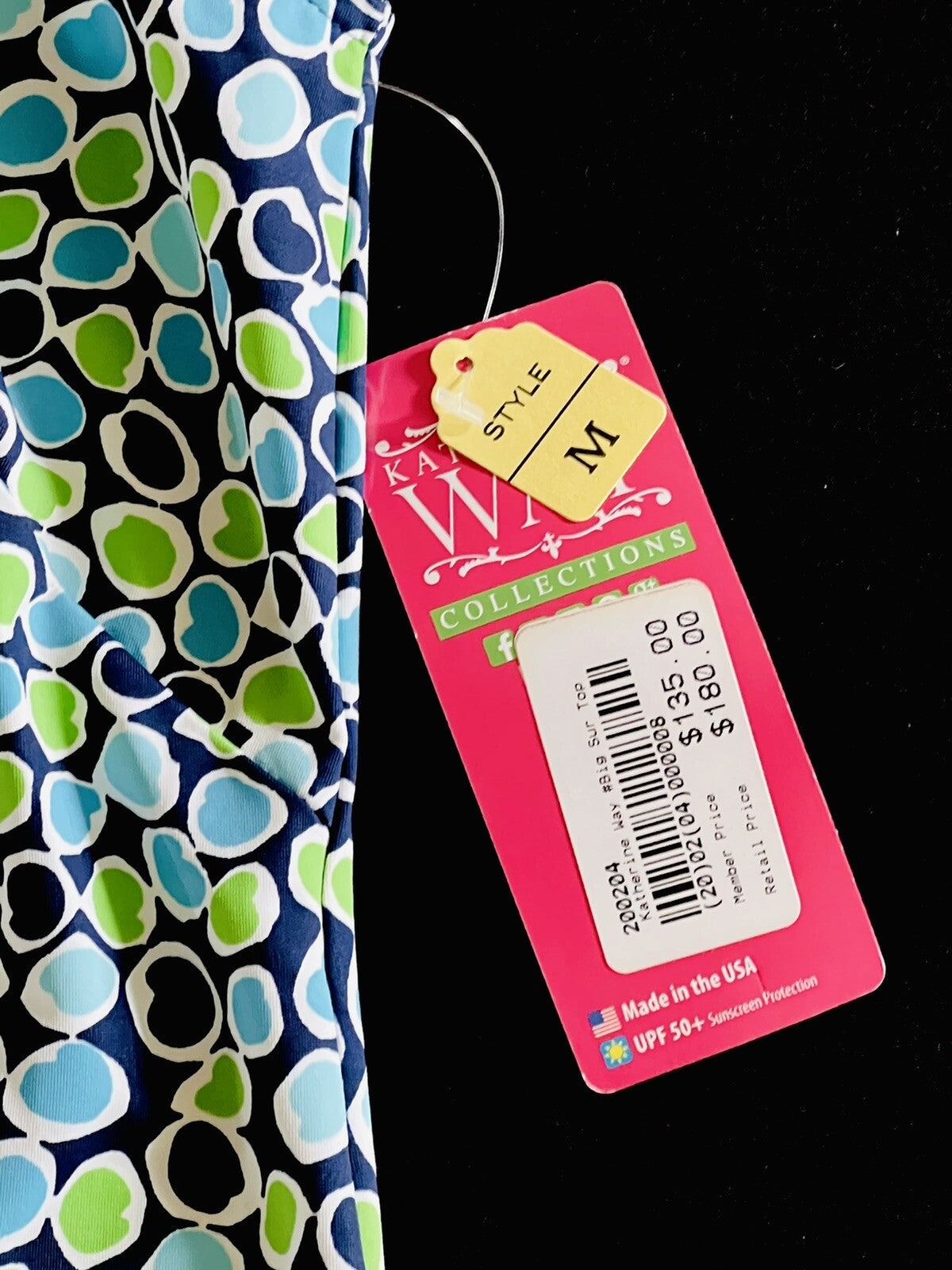Katherine Way Women’s Multicolor Blouse Sz M Top (B.16)