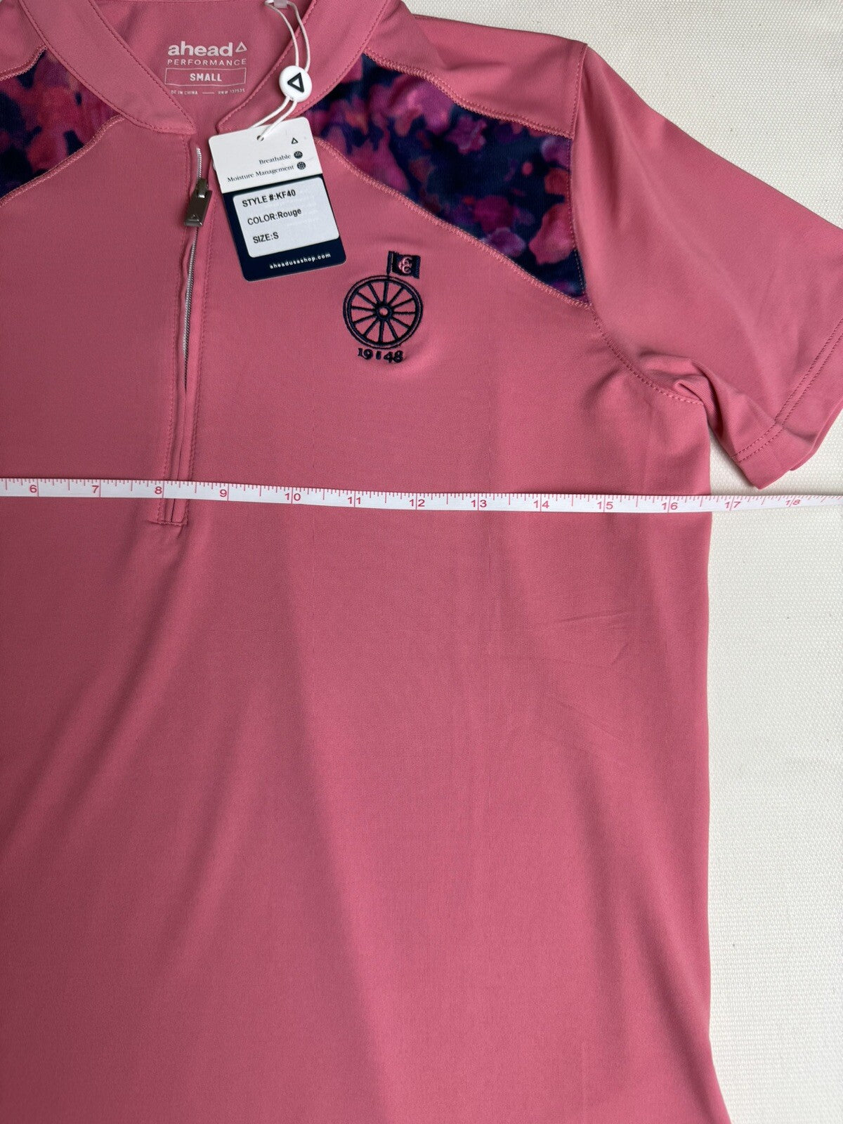 Ahead Performance Polo Golf Shirt Women’s Sz S. (67)