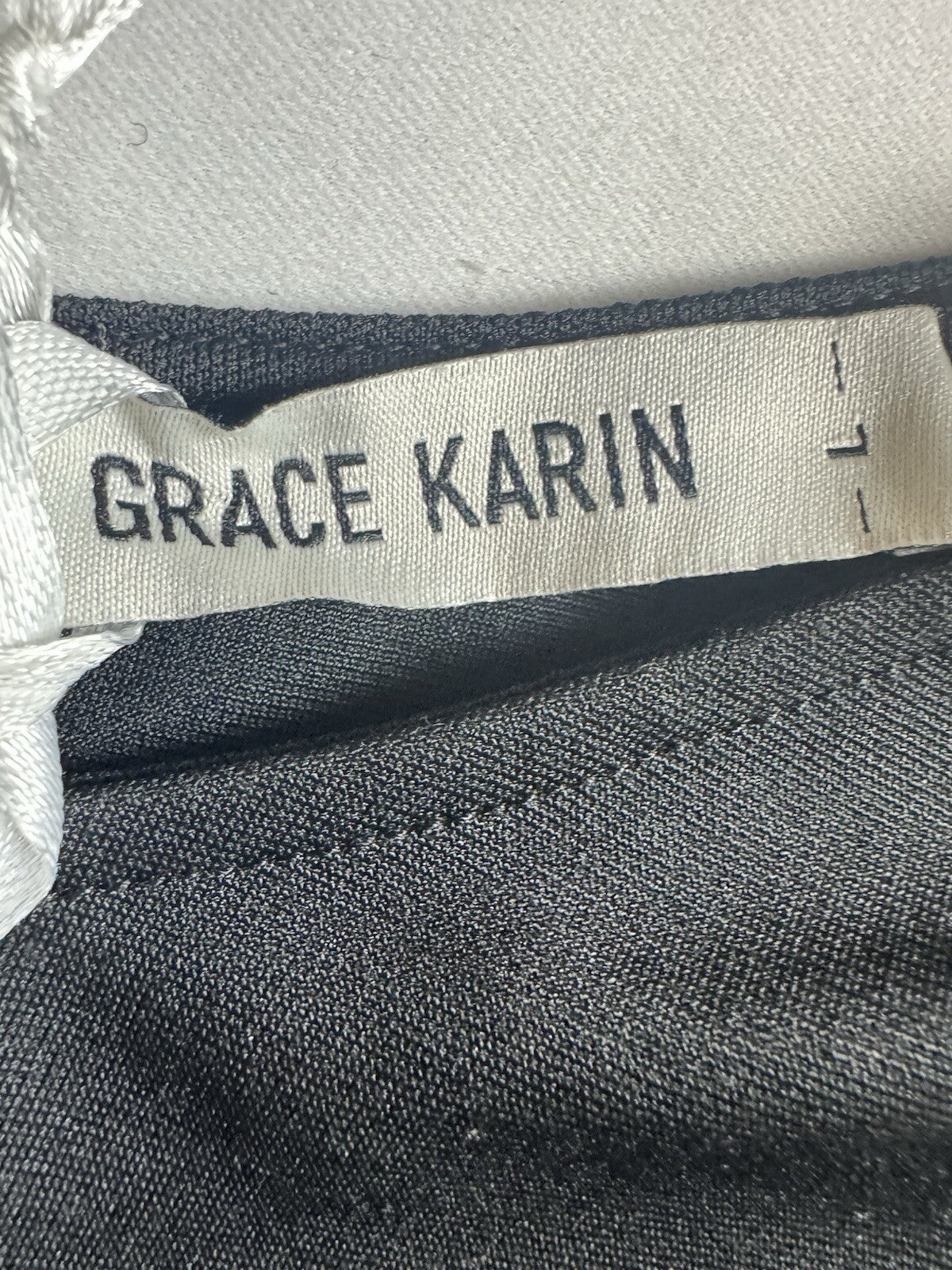 GRACE KARIN Women’s Round Neck Hips-Bodycon Pencil Dress Black Size L