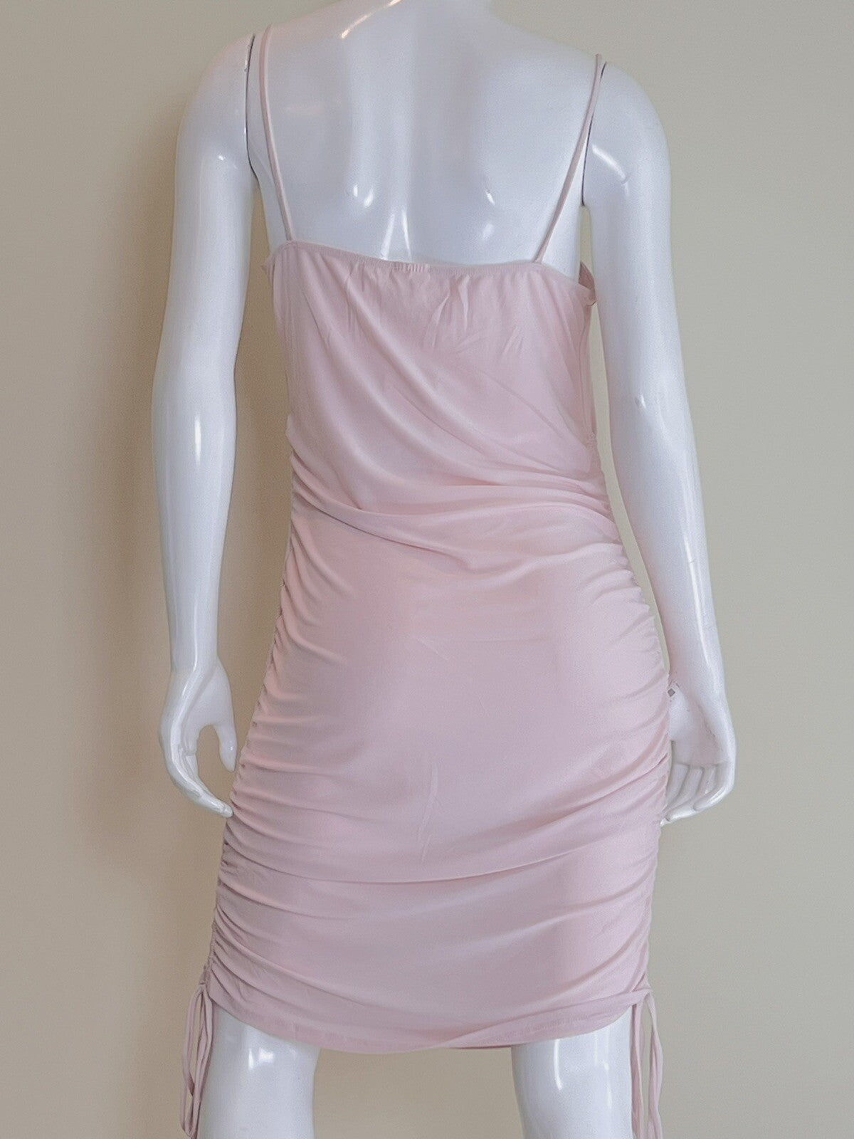 E.L.H. Studio Spaghetti Strap Padded Dress Women's Size XL Pink