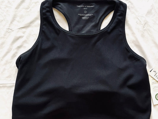 Threads 4 Thought Women’s Black Sports Bra Sz 3X