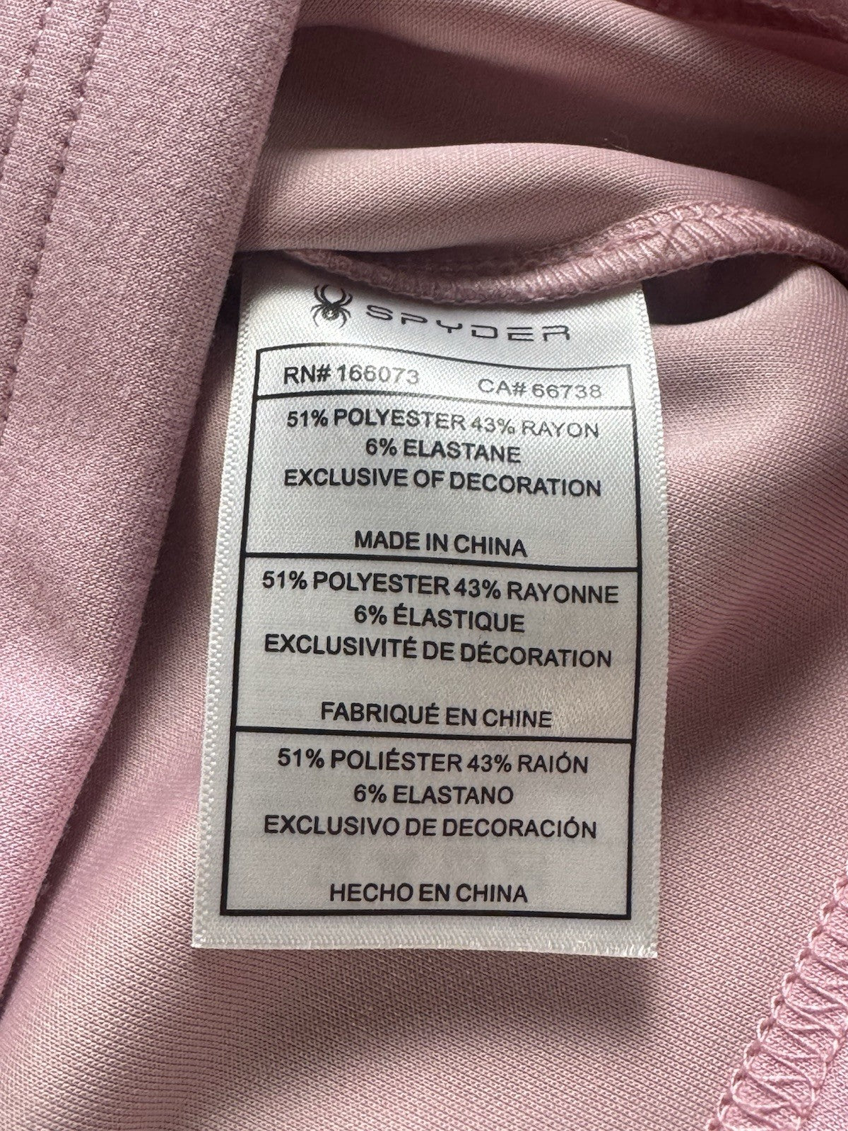 $99 Spyder Sport Jacket Women's Mauve Sz M.  (B.038)