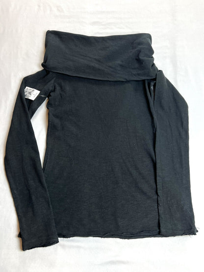 Banjara Women’s Sz XS Top Pullover Sweater Cotton Black Long Sleeve NWT