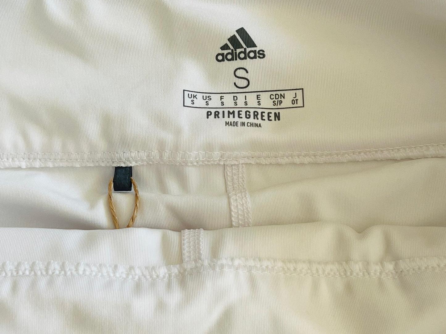 Adidas Women’s Golf Skirt Skort White w Green Pattern Sz S