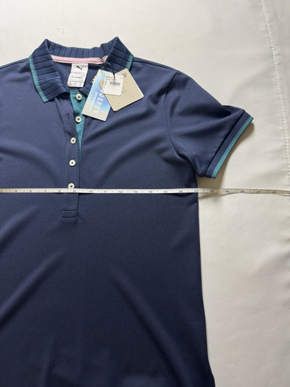 Puma Women’s Golf Shirt Navy Sz S.   (B.128/5)