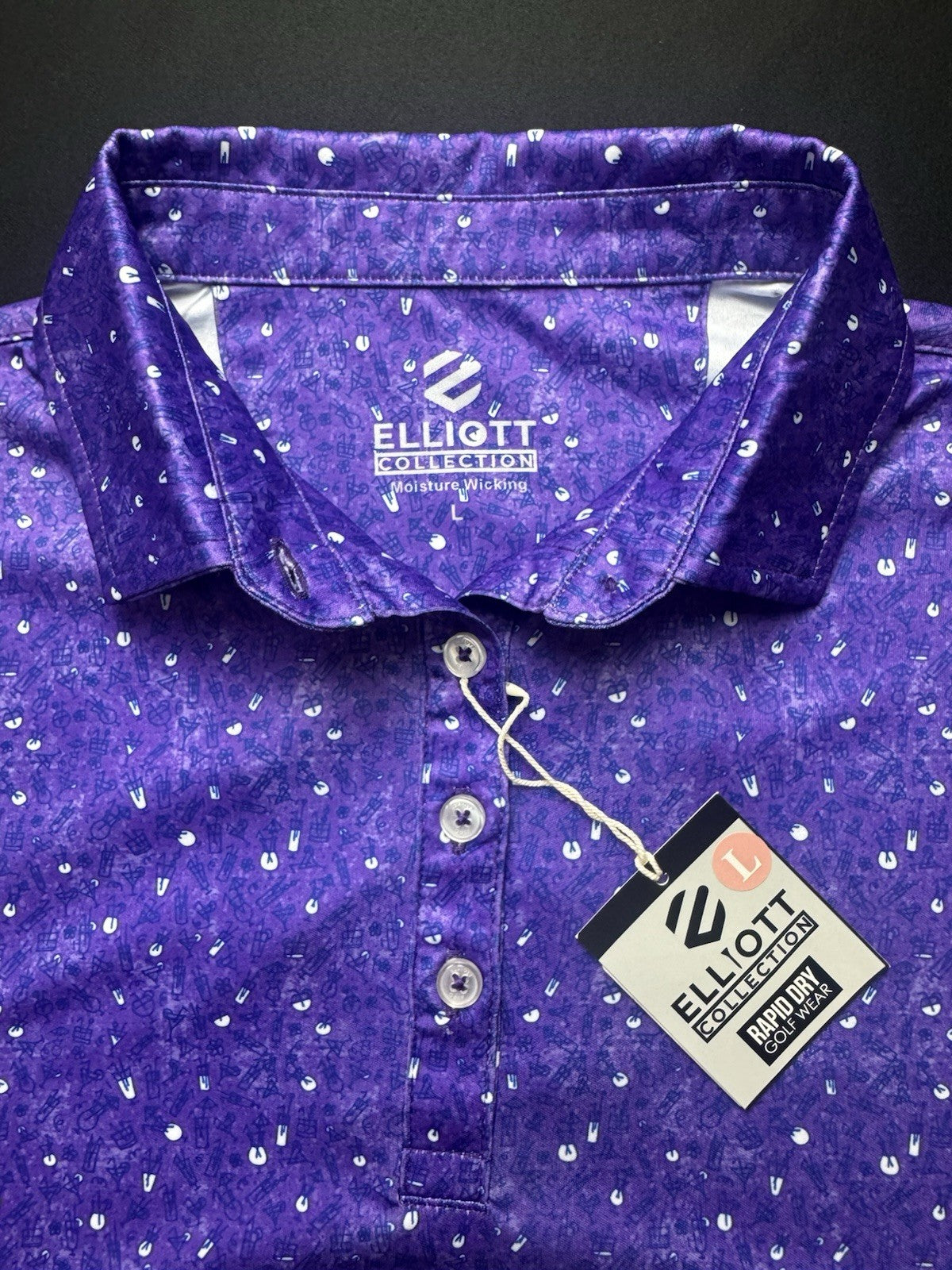 Elliott Collection Women’s Golf Polo Shirt Size L.      (B.159)