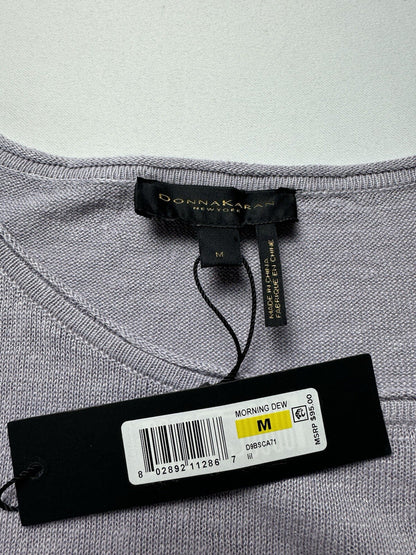 $95 Donna Karan Blouse Lilac Top Sz M.      (B.102)