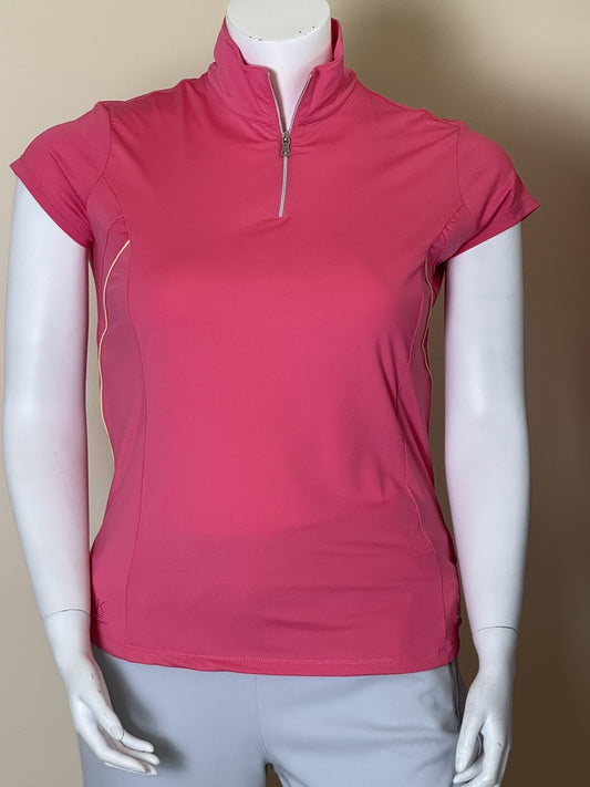 Kate Lord Women's Golf Shirt Pink Sz L (B.68)