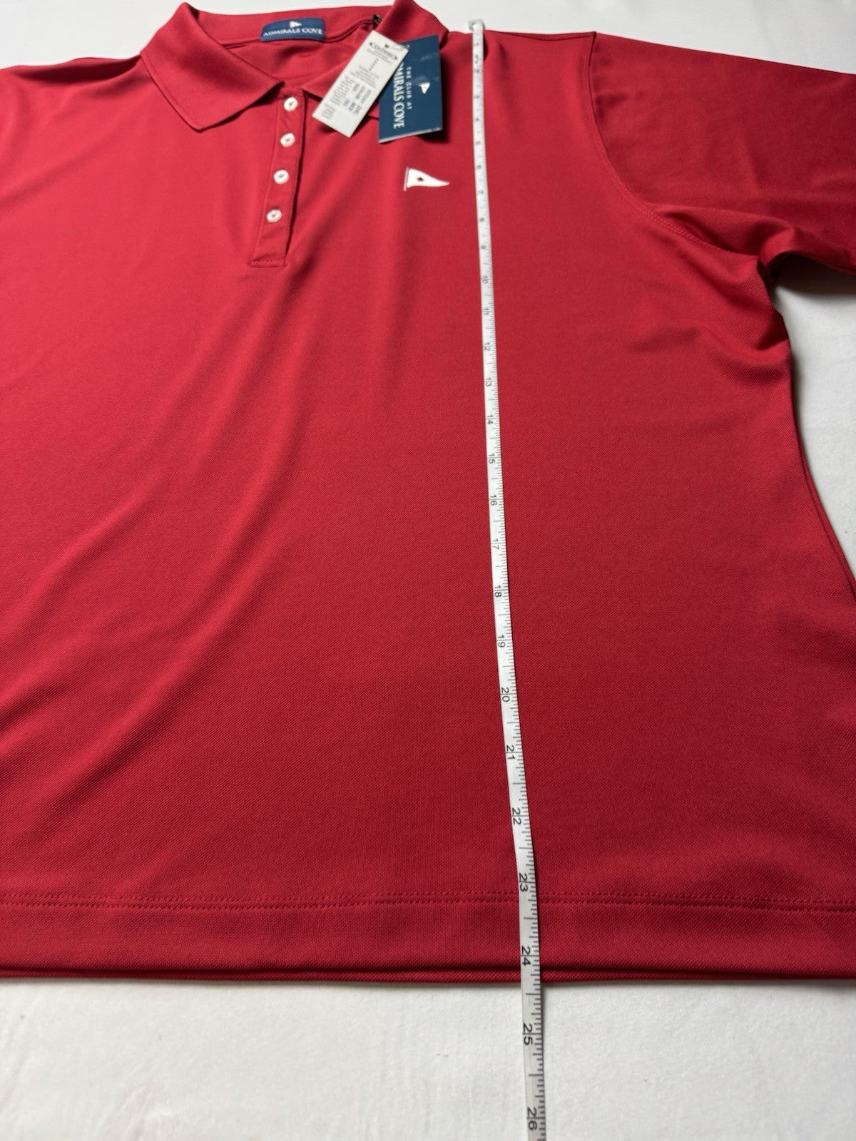 ADMIRALS COVE Women’s Golf Red shirt Sz 2XL.  (B.153)