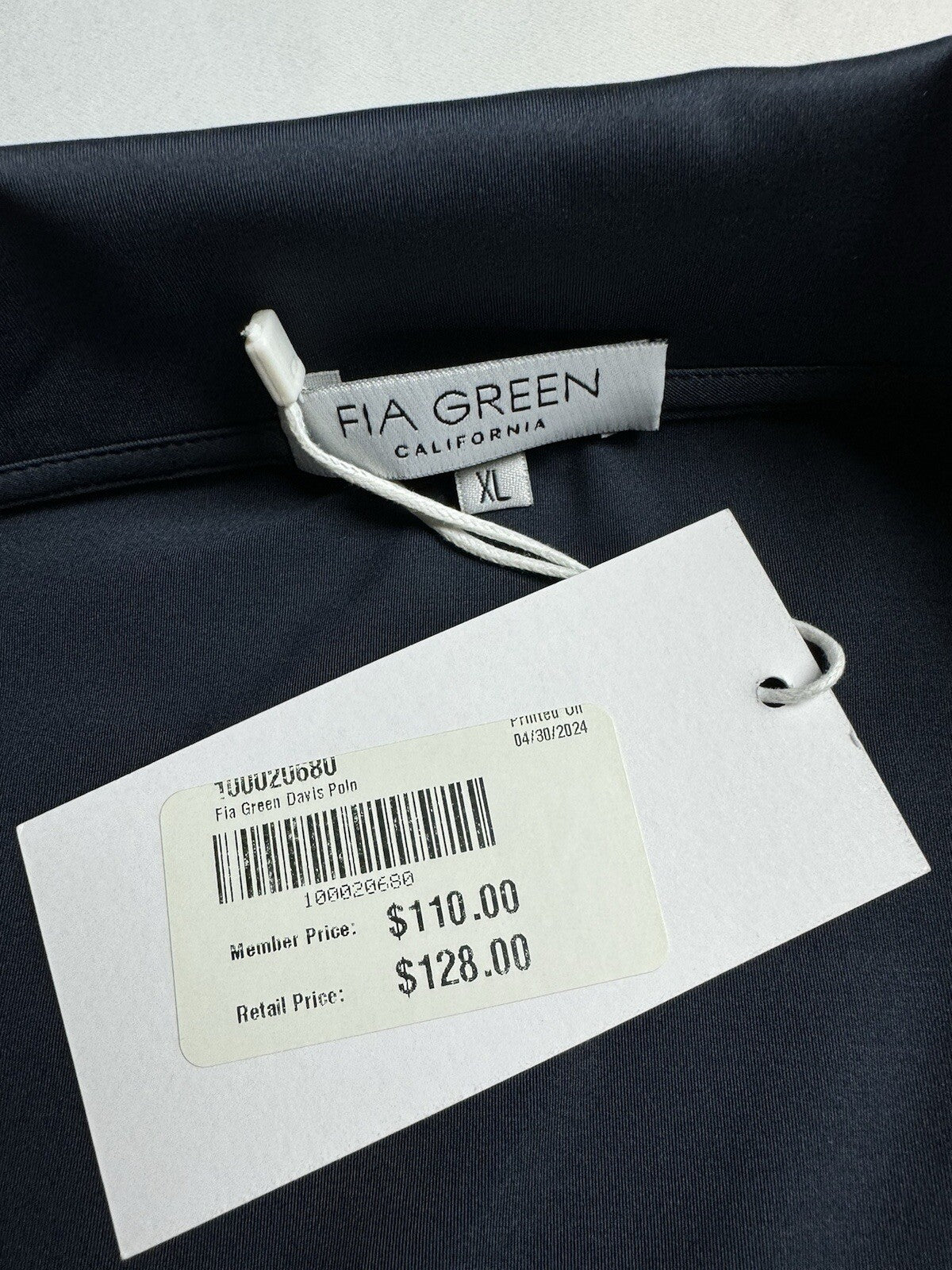 FIA Green California Women’s Top Sz XL Golf Shirt. (B.119)