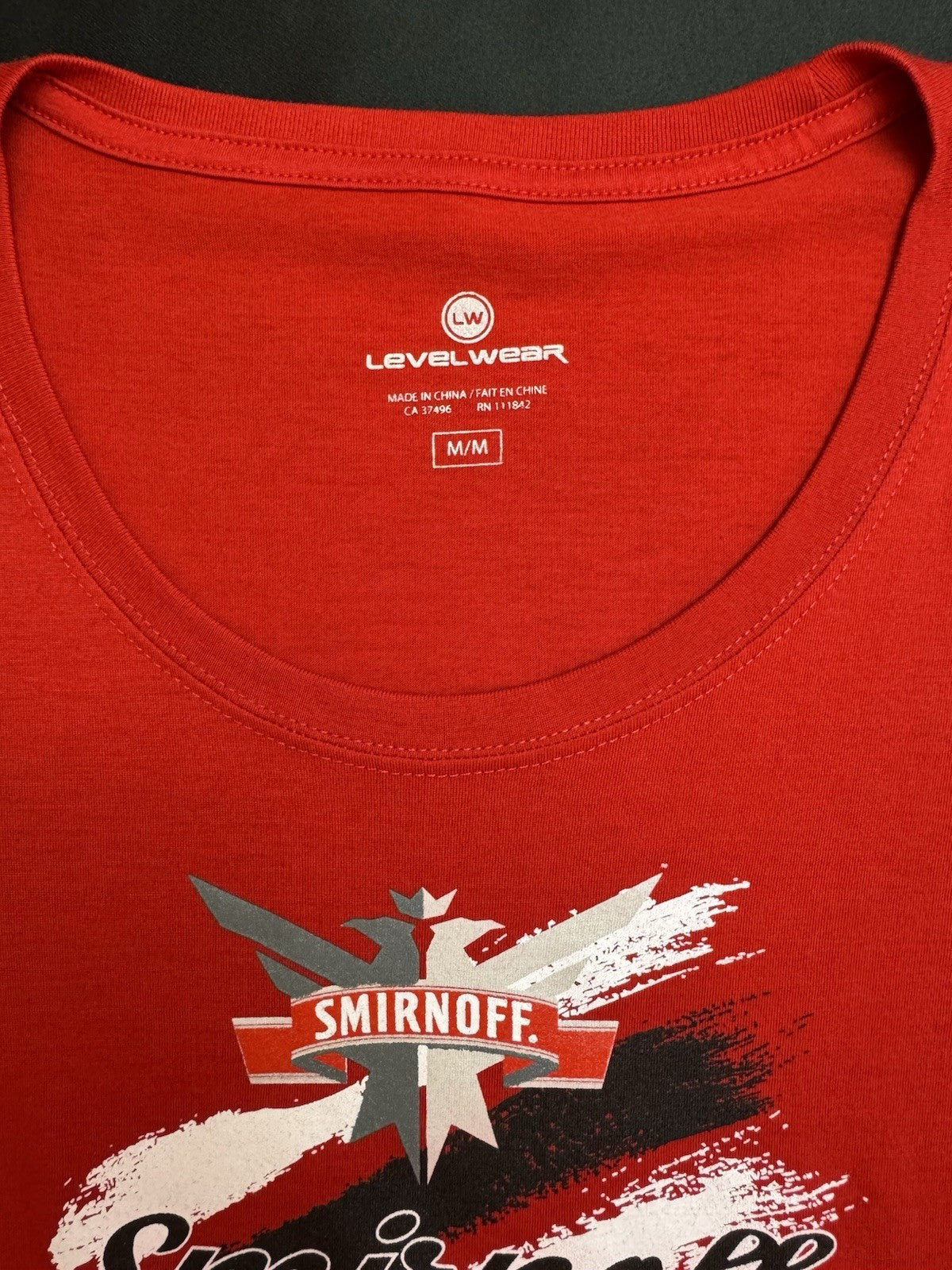 LeverWear Women's Golf shirt Smirnoff Logo Sz M   (B.165)