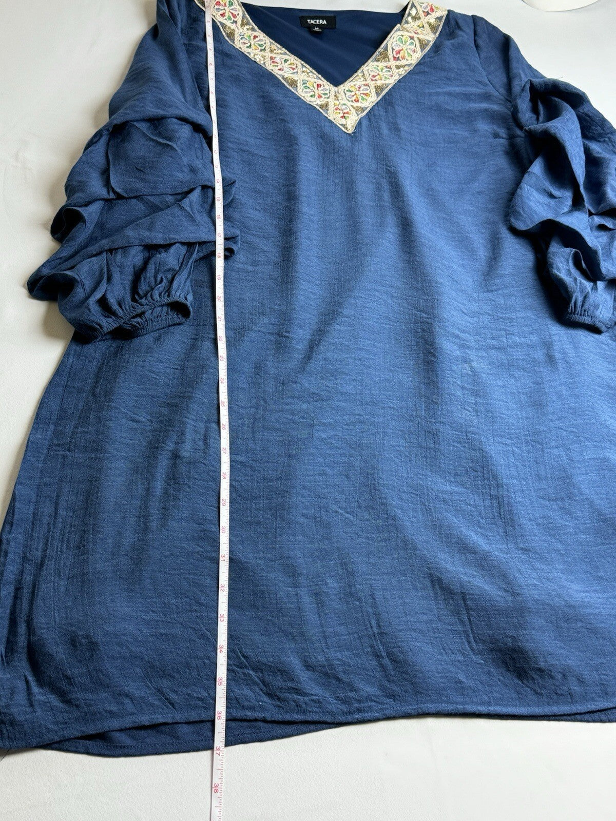 Tacera Women's Dress Blue Sz M. (73)