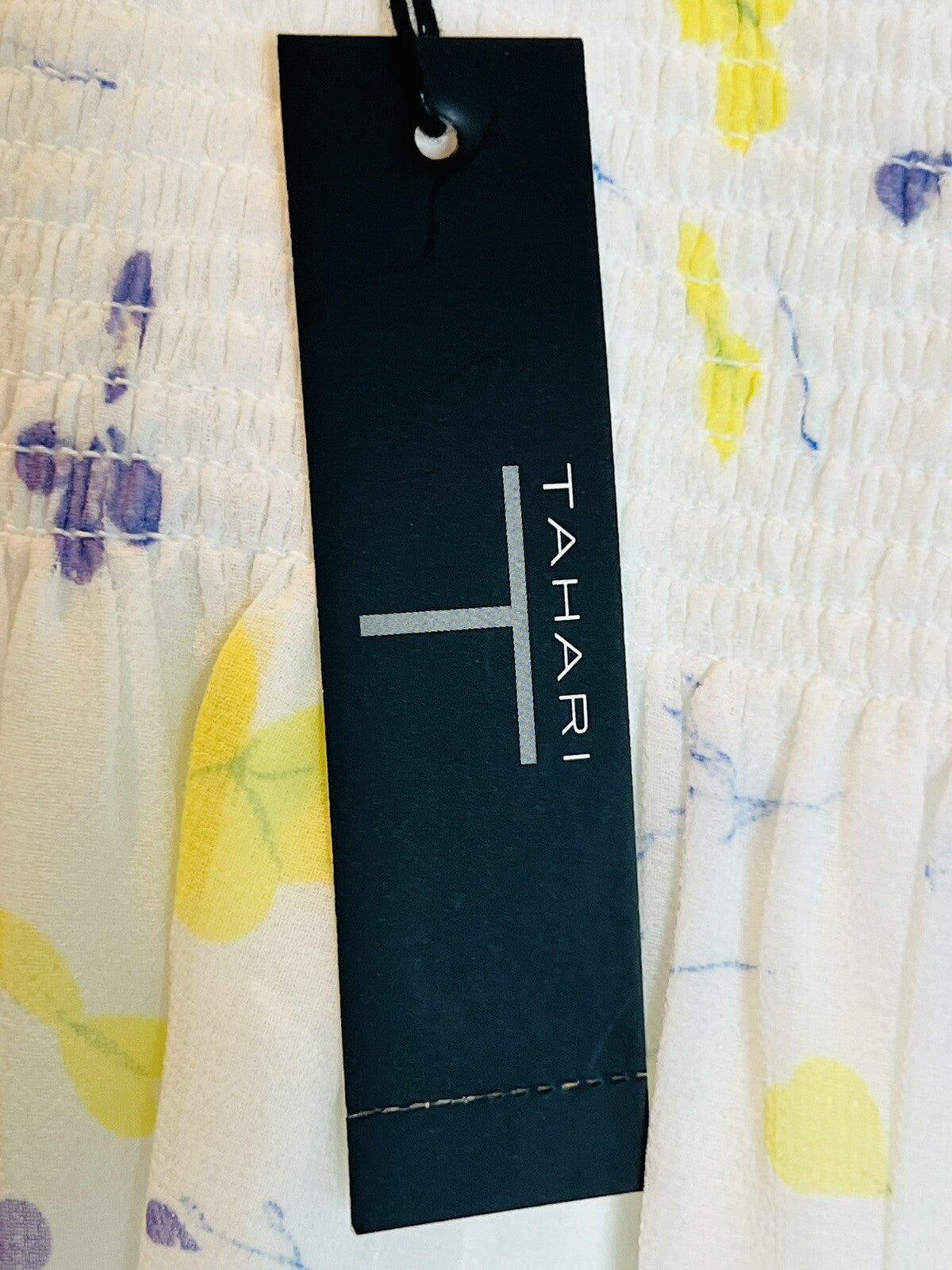 Tahari Women’s Long Sleeve Top Size S White Floral Blouse (3)