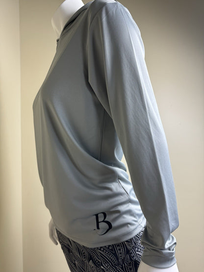 Paragon Women’s Gray Pullover Hoodie Sz S.  (B.98)