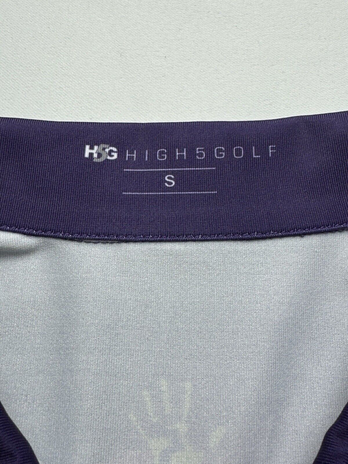 H5G High 5 Golf Women’s Purple Polo Shirt Sz S.  (B.05)