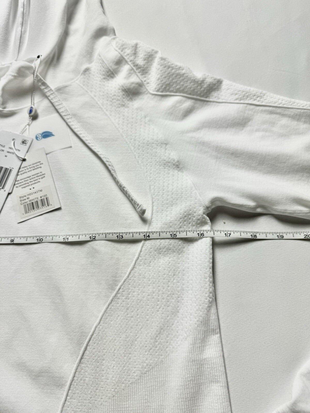 Sport Haley Women's Golf Hooded Sweatshirt White Sz M. (B.107)