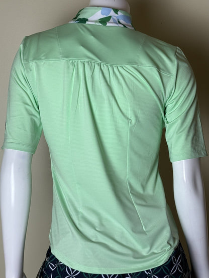 Sport Haley Women's Golf Shirt Green Top Sz S.   (B.77)