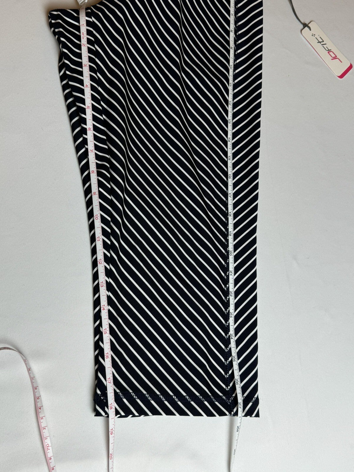 JOFIT Women’s Golf Pants Stretch Black White Stripes Sz S  (74)