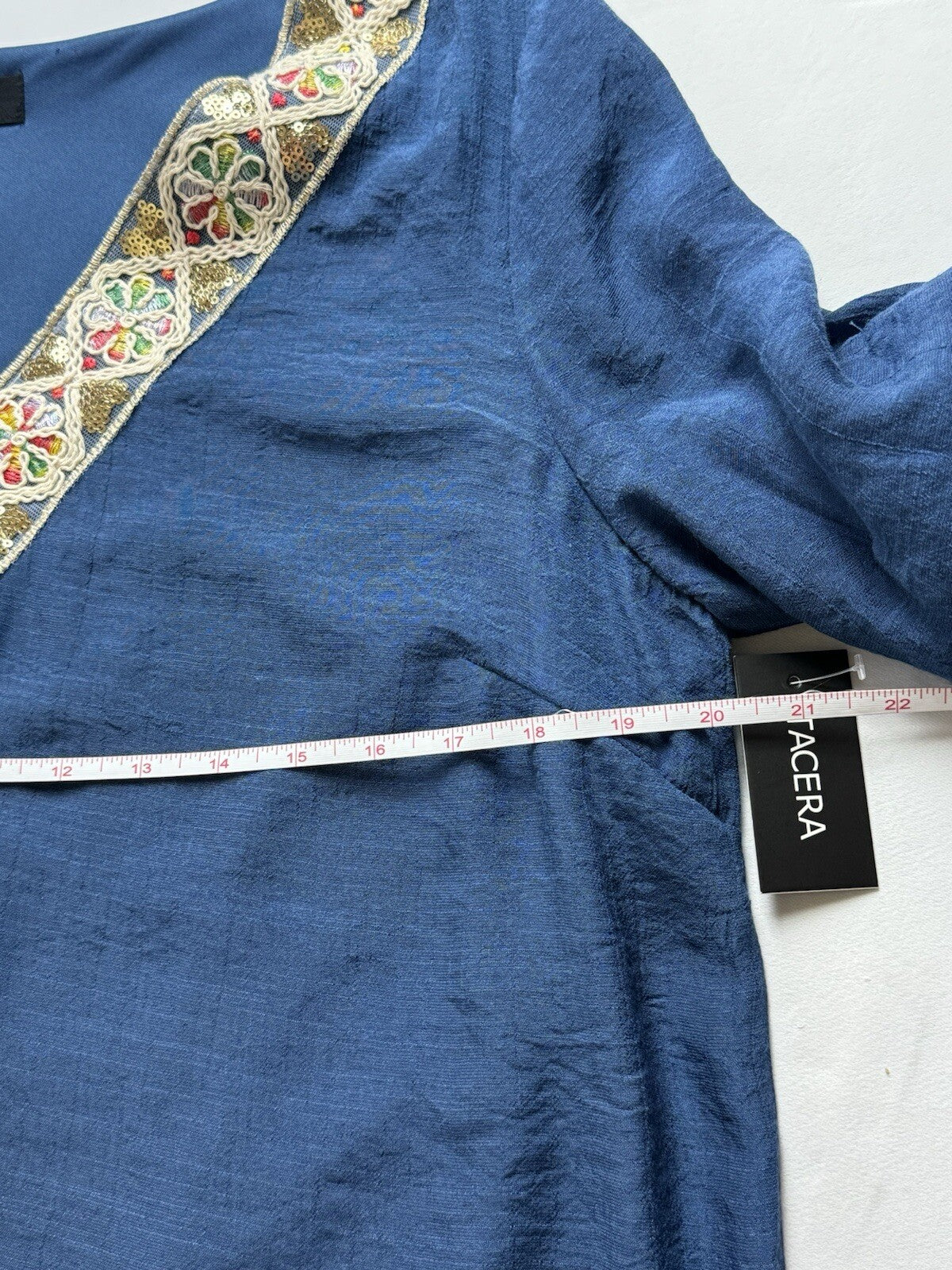 Tacera Women's Dress Blue Sz M. (73)