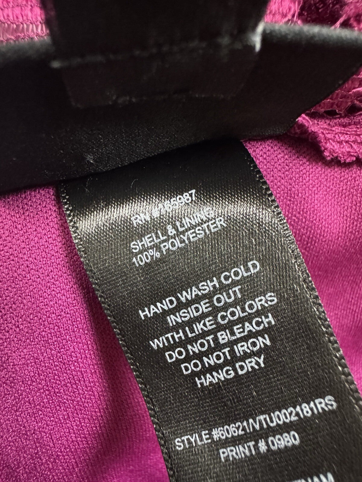 Alexa B Nites Fuchsia Crochet Dress Size 10.  (B.132)