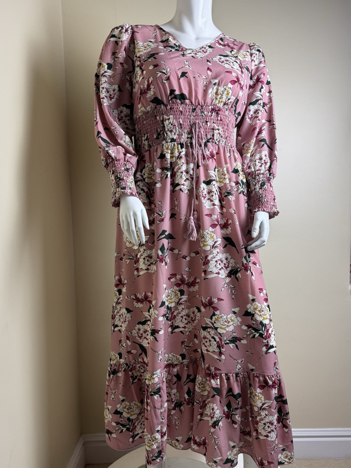 Women's Multi Floral Dress Sz XL       (B.168)