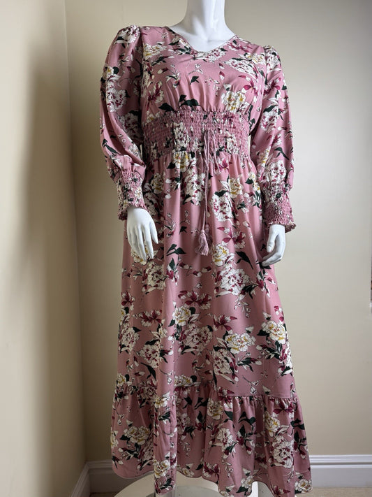 Women's Multi Floral Dress Sz XL       (B.168)