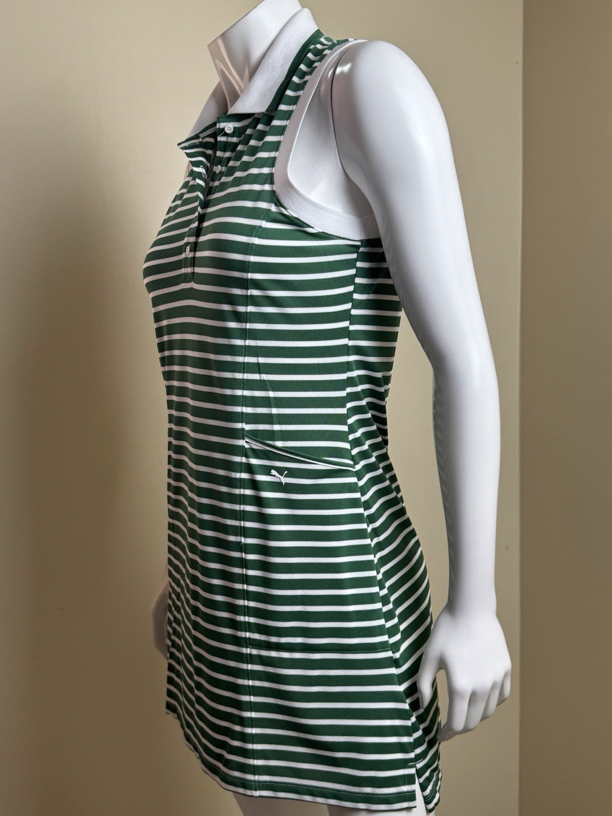 Puma Women’s Polo Stripes Dress Sz S      (B.082)