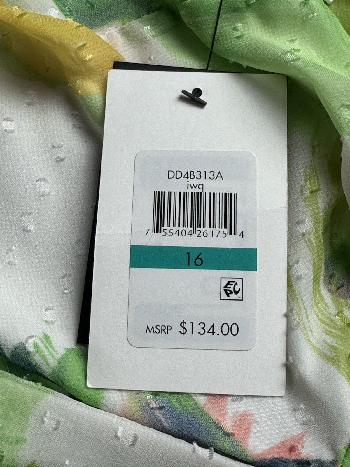 $134 DKNY Women’s Fit & Flared Floral Dress Sz 16    (B.096)