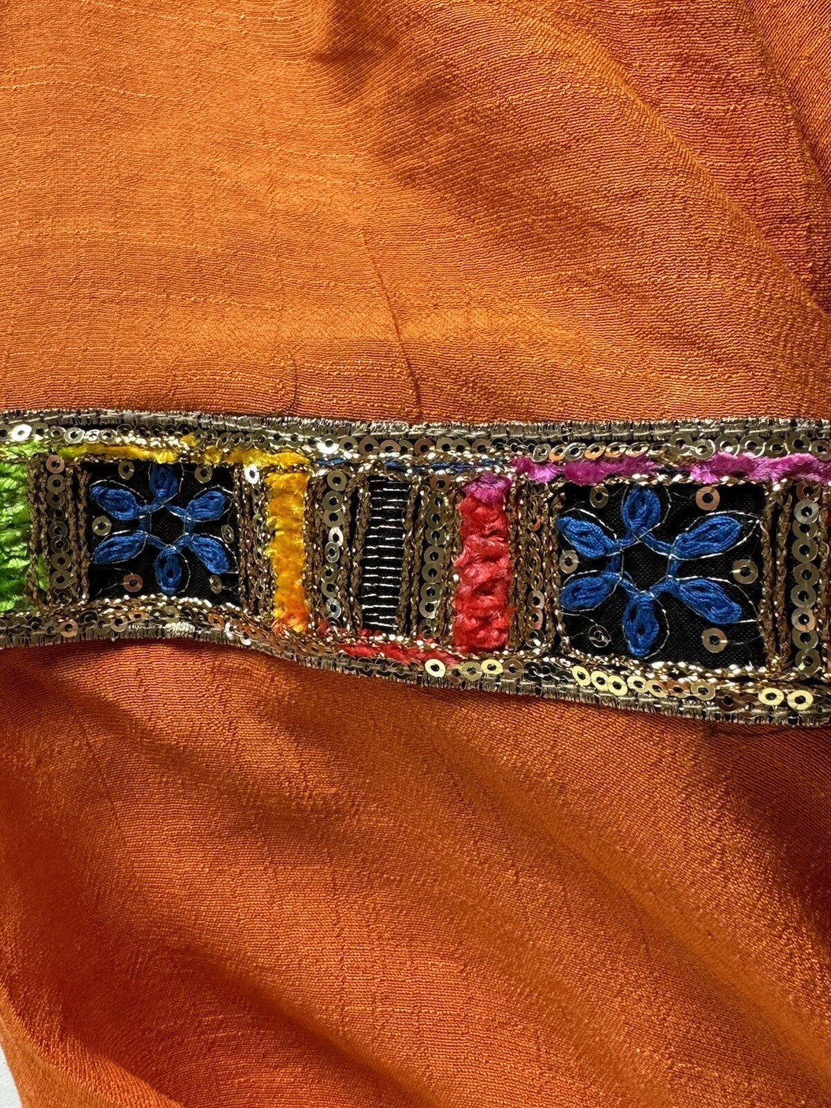 Tacera Women's Orange Dress with Necklace Sz M. (78)