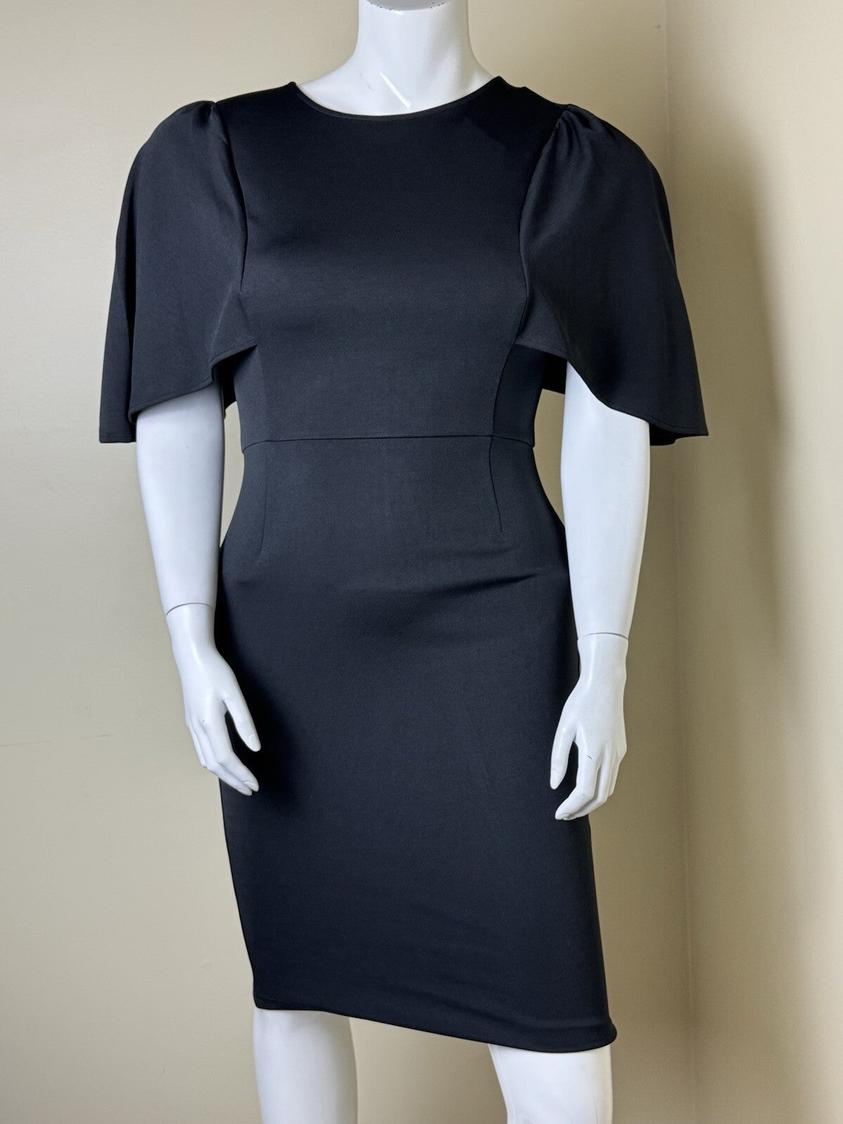 GRACE KARIN Women’s Round Neck Hips-Bodycon Pencil Dress Black Size L