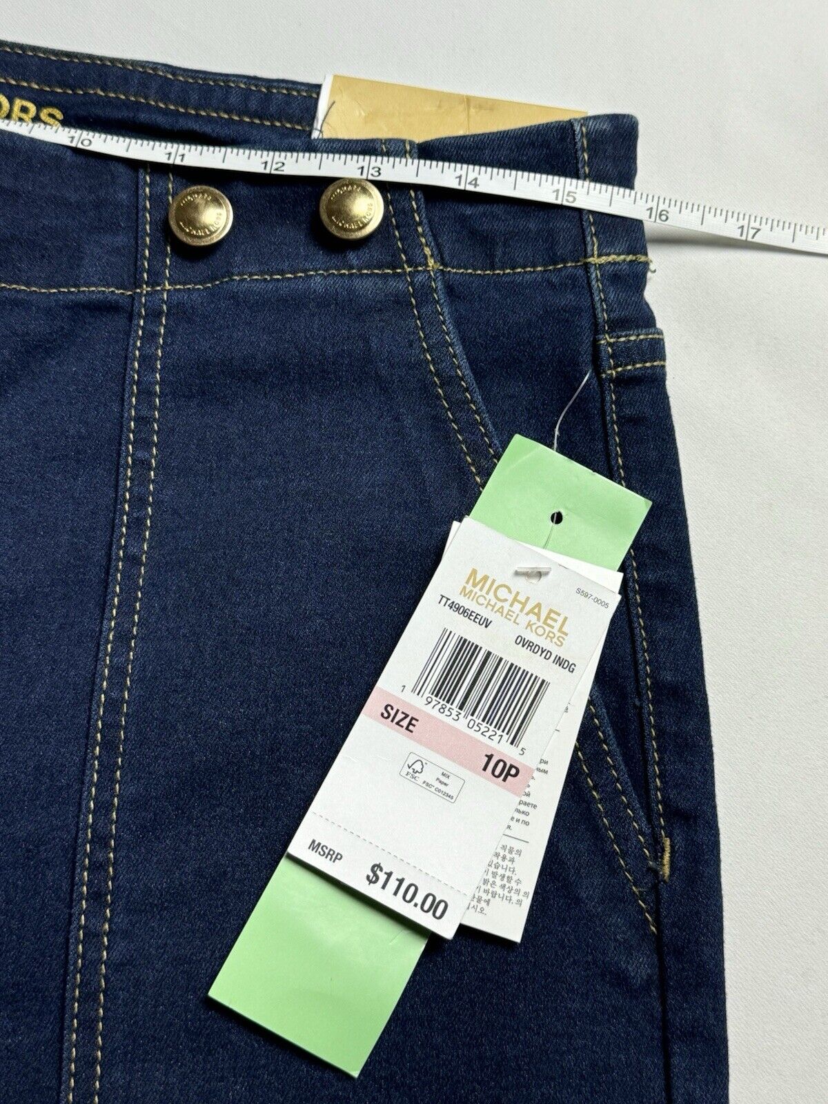 $110 Michael Kors Women’s Blue Jeans. Sz 10P (B.89)